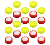 UKCOCO 24 Pezzi Spugne Bagnate le Dita a Forma di Fiore, Tampone Umido per Conteggio Contanti e Documenti, Accessorio Ufficio Compatto e Assorbente per Idratazione Dita Banco