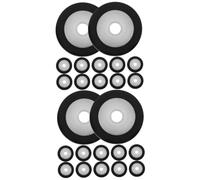 UKCOCO 24 Pz Ruota Portante Di Presa Della Macchina a Nastro a Cassetta Cuscinetto a Rulli Per Video Di Presa Per La Riparazione Di Dischi Stereo Schermo Ordinario Plastica