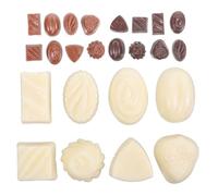 UKCOCO 24pezzi Cioccolato Artificiale in Pvc Modelli Di Dessert Realistici Per Esposizione Di Cibo Caramelle Artificiali Per Visual Merchandising e Fotografia in Miniatura