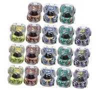 UKCOCO 24Pezzi Mini Auto Tiro per Giocattoli Colorati con Design Cartoon Facili da Giocare Senza Batteria per Ragazzi e Ragazze