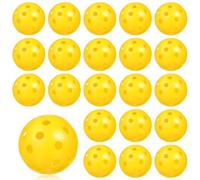 UKCOCO 24pezzi Palline da Golf Cave per Allenamento Indoor Controllo e visibilità Migliorati per Migliorare Le Abilità Colore Giallo Realizzate in Plastica