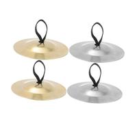 UKCOCO 2paia Piatti Ritmici Portatili in Pari Per Danza Del Ventre Strumento Percussione Manuale Per Performance Musicali e Celebrazioni