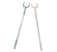 UKCOCO 2pezzi Asta Per Stendere i Panni Retrattile Asta Per Stendere i Panni Regolabile Realizzata in Materiale Di Buona Qualità Durevole e Robusta Facil Allungare Usare Per Attività Di a