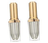 UKCOCO 2pezzi Bottiglie Vuote Per Smalto in Acrilico Con Pennello e Tappo Vite Luce Protetta e Sigillatura Anti-perdita Per Conservazione Unghie Confezione Per Fai Da Te