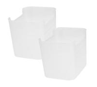 UKCOCO 2pezzi Contenitori Trasparenti Per Laterale Del Frigorifero Organizer Salvaspazio Per Frigorifero Scatola Per Conservazione Alimenti Contenitore Frutta Verdura