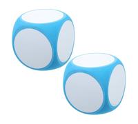 UKCOCO 2pezzi Dadi Scrivibili in Schiuma Lavagna Riutilizzabile Grandi Blocchi Didattici Vuoti Per Giochi Educativi Apprendimento e Feste