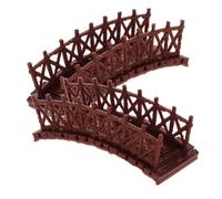 UKCOCO 2pezzi Mini Ponte a Volta in Modellino di Ponte da Giardino Miniatura Decorazione Ornamento da Scrivania per Casa