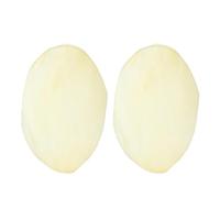 UKCOCO 2pezzi Pelli di Tamburo Rotonde in Pelle di Capra Bianco Superficie Delicata e Leggera, Coperture per Tamburi Resistenti per Sostituzione e Uso Musicale