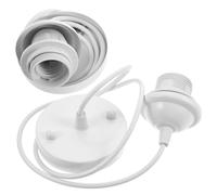 UKCOCO 2pezzi Portalampada Vite Base per Lampada da Parete Portalampada in Metallo Rosone da Soffitto per Luce LED di Cavi per Adattatore