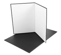 UKCOCO 2pezzi Riflettore Fotografico Pieghevole Bianco e Nero Diffusore Di Luce Per Accessori Fotografia Riflettori Di Luce Per Nature Morte e Oggetti Di Scena