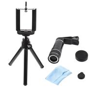 UKCOCO 2pezzi Teleobiettivo Per Smartphone Con Treppiede e Oculare Set Di Lenti Esterno Per Fotocamera Per Scatti Nitidi e Stabili
