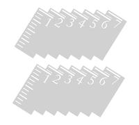 UKCOCO 2sets Stencil Per Grafico in Plastica Piedi Altezza Per Misurare Altezza Dei Ragazzo Righello Appendere Alla Parete Per Monitoraggio