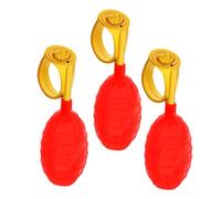 UKCOCO 3 Pezzi Anelli Spray D’Acqua Rossi Giocattoli Scherzo Pesce D’aprile Giochi Parodia Divertenti per Feste e Riunioni