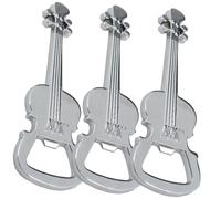 UKCOCO 3 pezzi Apribottiglie Forma di Chitarra in Metallo da Portachiavi Decorativi Regalo per Bar Ristoranti e Uso