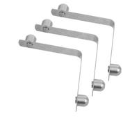 UKCOCO 3 Pezzi Clip a Molla a Forma di V in Acciaio Inossidabile per Accessori per Stampelle e Bastoni da Passeggio, Minimizza Vibrazioni e Migliora Comfort per Uso Mobility
