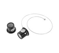 UKCOCO 3 Pezzi Lenti d'Ingrandimento per Gioielli e Orologi, Set 15x 10x | Design a Clip, Portatile e Leggero, Vetro e Lega, per Riparazione Orologi, Gioielleria e Prove Colore Casuale