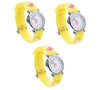 UKCOCO 3 Pz Orologio Per Bambini Guardare Per i Bambini Adorabile Orologio Da Polso Per Bambini Bellissimo Orologio Da Polso in Silicone Bambino Che Fa i Primi Passi Gel Di Silice Carino