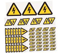 UKCOCO 30 pezzi Adesivi Etichette per Segnalazione Sicurezza Elettrica Design Pratico e Resistente per e Attrezzature