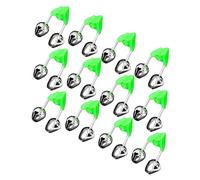 UKCOCO 30 Pezzi Campanelli Allarme Doppio per Canne da Pesca Clip Allarme Portatile con Design Vite Accessori Pesca per Segnalazione Abboccata Antiscivolo e Facili da Installare