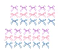 UKCOCO 30 pezzi Mini Fiocchi per Capelli Clip Fermagli Eleganti Piccoli Fiocchetti Colorati per Neonate e Accessori Acconciature Fai da Te Rosa