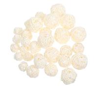 UKCOCO 30 Pezzi Palline Decorative in Rattan da Dimensioni per Vasi e Centrotavola Decorazioni Casa e Feste Sfere Naturali per Interni ed Esterni Idee Regalo Natale e Compleanno