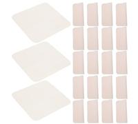 UKCOCO 30 Pezzi Panno Scamosciato, Quadrato 10cm, Beige, per Rifinitura | Microfibra Scamosciata Morbida e Non Abrasiva, per Studio Ceramico e Modellazione Dell'argilla
