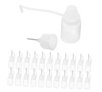 UKCOCO 30pezzi Flacone Applicatore Di Precisione Flaconi Vuoti Ricaricabili Piccoli Contenitori Punta Fine Per Olio Colla Vernice e Artigianato