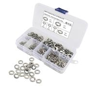 UKCOCO 350 pezzi Rondelle Molla in Acciaio Inossidabile Kit Assortito di Rondelle Metalliche Resistenti per Fissaggi Guarnizioni Sigillanti Adatto Riparazioni Elettrodomestici e Progetti