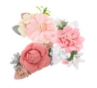 UKCOCO 3pezzi Forcine Per Capelli Fiori Finti Copricapi Floreali Per Ragazze e Adolescenti Accessori Per Capelli Decorati Petali Di Tessuto Eleganti e Resistenti Per Qualsiasi Occasione