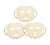 UKCOCO 3pezzi in Silicone Riutilizzabile Coprimaschera per Viso in Silicone Maschera di Bellezza per Viso Umano Adatta ai Contorni del Pratica e Leggera per Viaggi