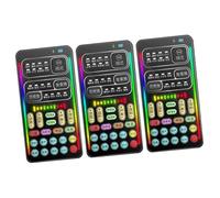 UKCOCO 3sets Mini Sound Card Voce Multifunzionale Per Live Streaming e Registrazioni Cambia Voce Effetti Sonori Portatile e Facile Da Usare Per Telefono e Computer