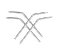 UKCOCO 4 Pezzi Aghi Curvi in Acciaio Resistenti per Paracord Strumenti Leggeri per Tessitura e Cucitura Fai da Te per Braccialetti Kit Sopravvivenza e Progetti Outdoor