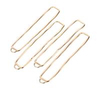 UKCOCO 4 Pezzi Ciondoli Rettangolari Vuoti Dorati Placcato Geometriche Aperte per Creazioni Gioielli Resinati Orecchini Collane Bracciali Diy