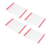 UKCOCO 4 pezzi Cornice Porta Segnali da Porta in Acrilico Trasparente con Adesivo Supporto per Cartelli Ufficio Senza Cornici Targhette Adesive per Segnali da Parete Facile da Usare per