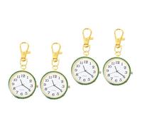 UKCOCO 4 Pezzi Faccia Clip- Portachiavi Bavero Infermiere A Chiave Spilla FOB Leggere Sottile Dorato Infermieristica Escursionismo Petto Halloween Orologio Anello Aperto Catena Facile