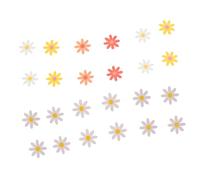 UKCOCO 4 pezzi Ghirlanda Decorativa Compleanno Margherita Bandierine per Decorazioni per Compleanni Shower e Foto Prop Adatta per Interni Ed Esterni