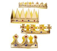 UKCOCO 4 pezzi per Glitter Corone Compleanno Eleganti e Regali Accessori Costume per Feste Facili Indossare e Colori Brillanti