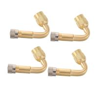 UKCOCO 4 pezzi Prolunga Valvola per Pneumatici Ottone Kit per e per Gonfiaggio Facile e Veloce Compatibile con Varie Tipologie Pneumatici
