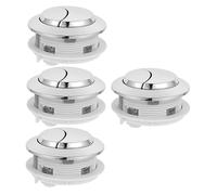 UKCOCO 4 Pezzi Pulsante per Wc Ricambio per Serbatoio Materiale Durevole Antiruggine Facile Installazione Adatto per Famiglia e Hotel