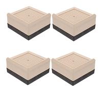 UKCOCO 4 pezzi Rialzi per Mobili Aumenta Altezza per Letto Sedia Tavolo e Supporto Robusto e Antigraffio Soluzione Spazio Mobili e Resistenza Peso Elevato