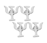 UKCOCO 4 Pezzi Spilla Vintage a Tema Psicologia, Spilla da Abito, Lega Argento, Stile Chic, per Donne e Professionisti del Settore, per Uscite Casual e Occasioni Formali, per Giacche