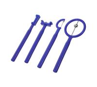 UKCOCO 4 pezzi Strumento di Allenamento Punta Lingua per Plastica e Acciaio per Esercizi e Riabilitazione Logopedica Trainer Muscolare Orale Sicuro e Resistente