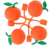 UKCOCO 4 Pezzi Tappi per Cannuccia in Silicone a Forma di Arancia Riutilizzabili Copertura per Cannuccia Protezione per Cannucce per Feste e Raduni