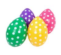 UKCOCO 4 Pezzi Uova di Pasqua Gonfiabili Giganti in PVC per Decorazioni Esterne e Interne, Palloncini Ornamentali Pasquali Resistenti per Feste nel Cortile e Casa