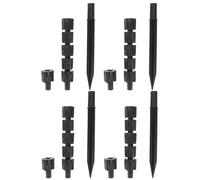 UKCOCO 4 picchetti da giardino in plastica per piante, ideali per patio e | Picchetto per piante da esterno, accessori per bonsai artificiali per la cura del prato, del patio e dei vialetti durante