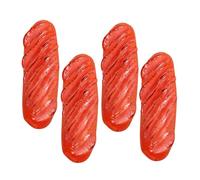 UKCOCO 4 Pretend Food Toy Hot Dog Realistic Lifelike Sausage Model For Kitchen Display Party Decoration Photography Fade And Deform Resistant