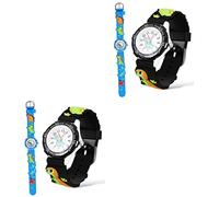 UKCOCO 4 Pz orologio per bambini impermeabile orologio dinosauro per bambini cartone animato orologi per bambini i bambini guardano movimento tavolo regalo bambino che fa i primi passi