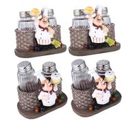 UKCOCO 4 Set Organizer Multiuso per Cucina Barbecue e Decorazione Tavolo Vasetti Resistente e Facile da Pulire