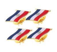 UKCOCO 4 Spille Con Bandiera Nazionale Del Paraguay: Spille Decorative in Ferro Per, Cappelli, Zaini E Accessori Di Abbigliamento.