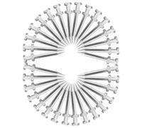 UKCOCO 40 Pezzi Chiodi per Scarpe Arieggiatrici 58mm in Metallo Argento | Ricambio Portatile per Manutenzione, Adatti a Spazi Verdi e Orti, per Terreno Dell'orto e Cura del Tappeto Erboso